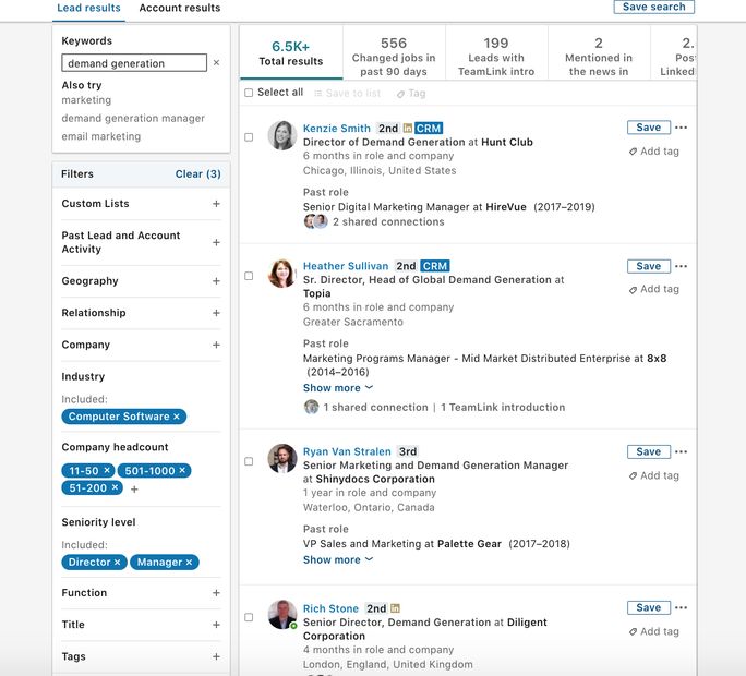 audience in linkedin audience in linkedin