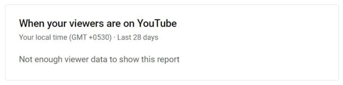 In audience insights, you will get data on when your audience is most active
