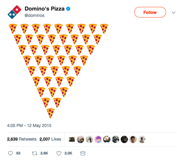 Emoji use by the big brands Emoji use by the big brands