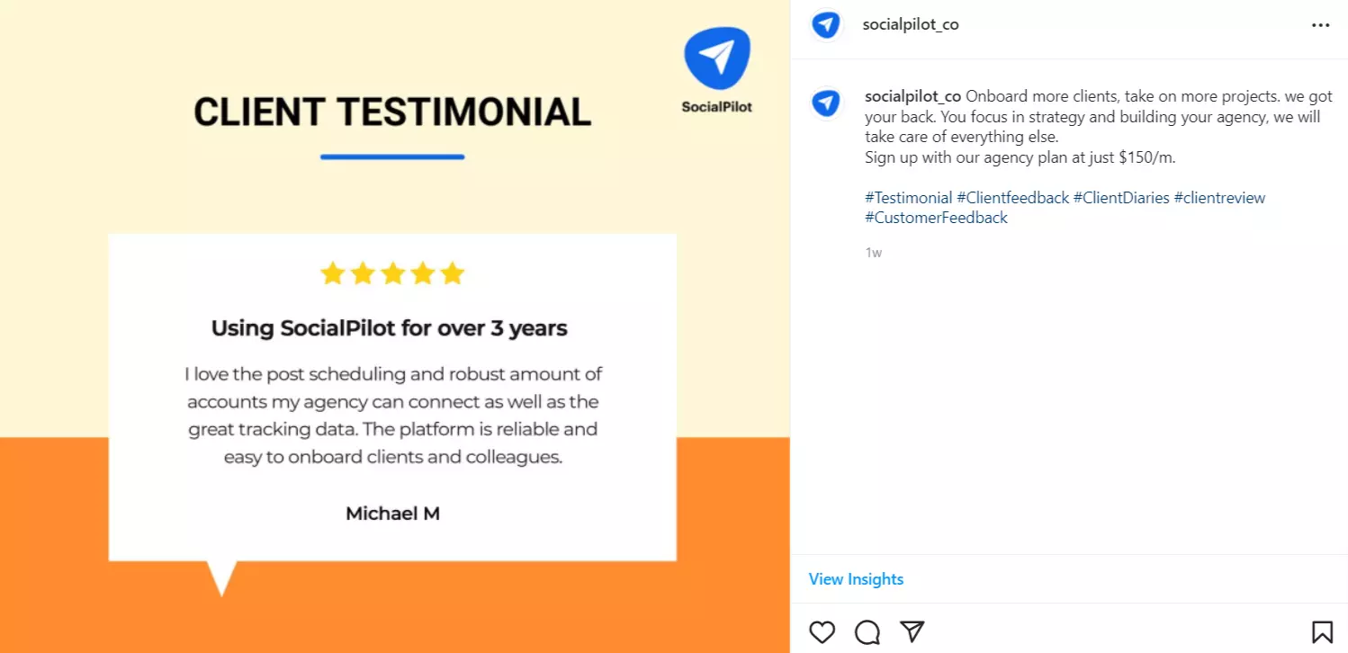 socialpilot customer testimonial socialpilot customer testimonial