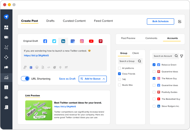 accounts and platforms accounts and platforms