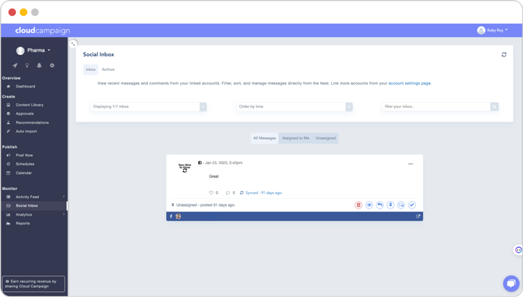 Messaging Inbox Messaging Inbox