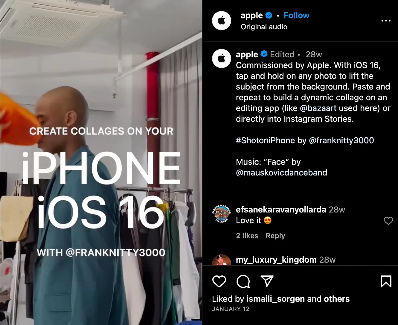 Apple commissioned Apple commissioned