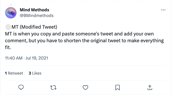 Modified Tweet Modified Tweet