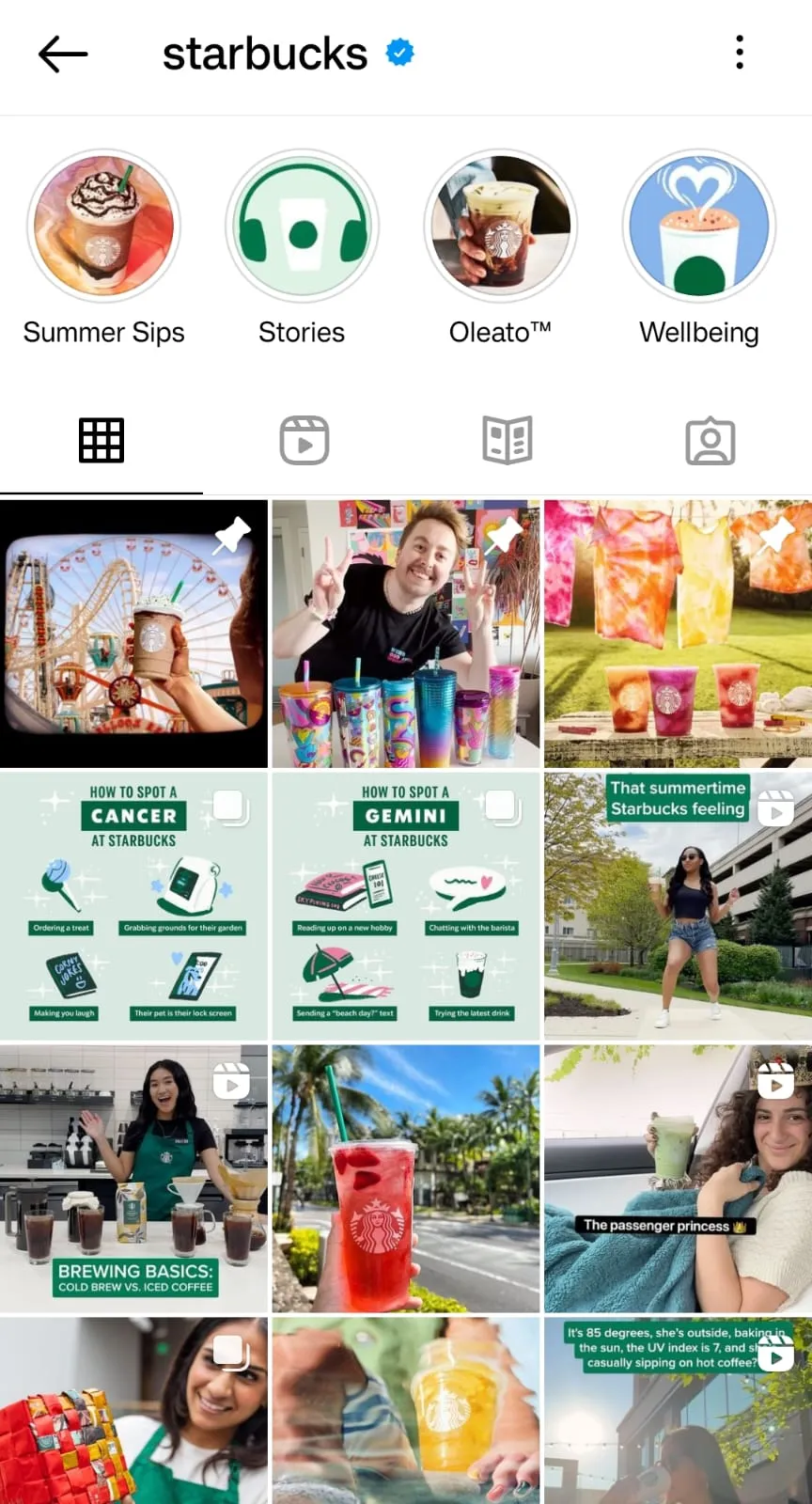 Starbucks Instagram Starbucks Instagram