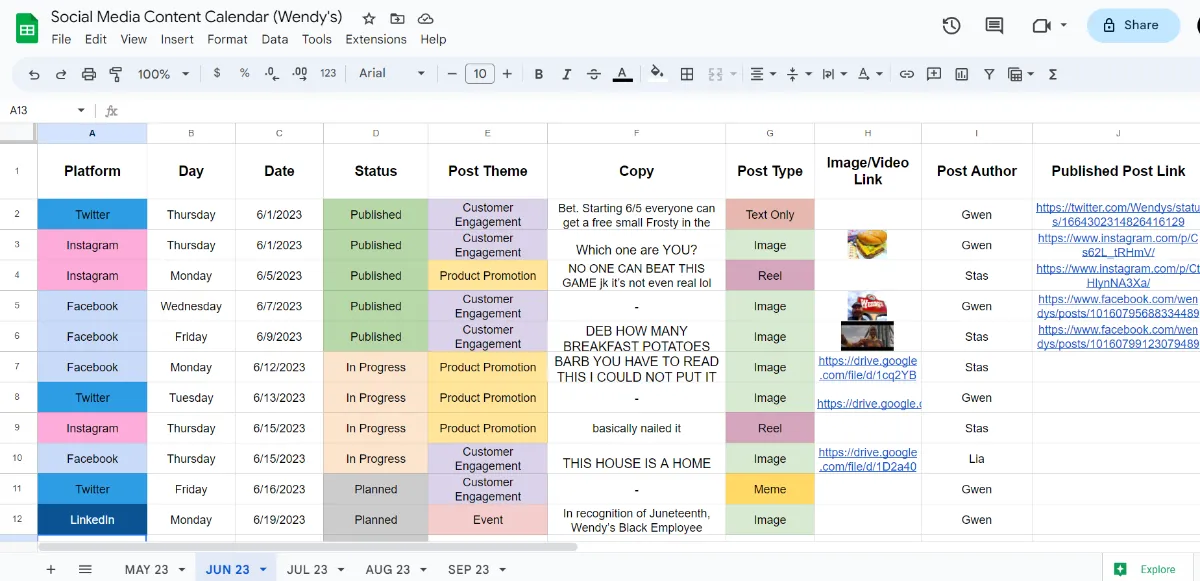 creating a social media calendar creating a social media calendar