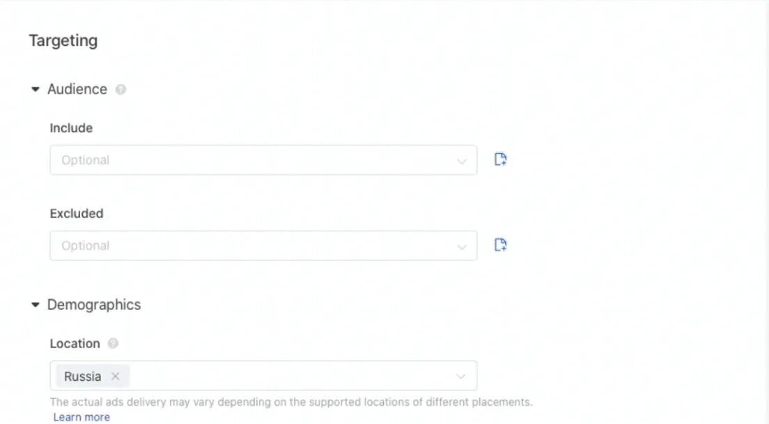 Target Audience Target Audience