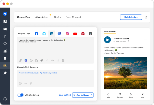 LinkedIn Bulk scheduler