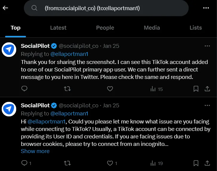 Find Another Your Account or Brand Interactions Using X Advanced Search Feature