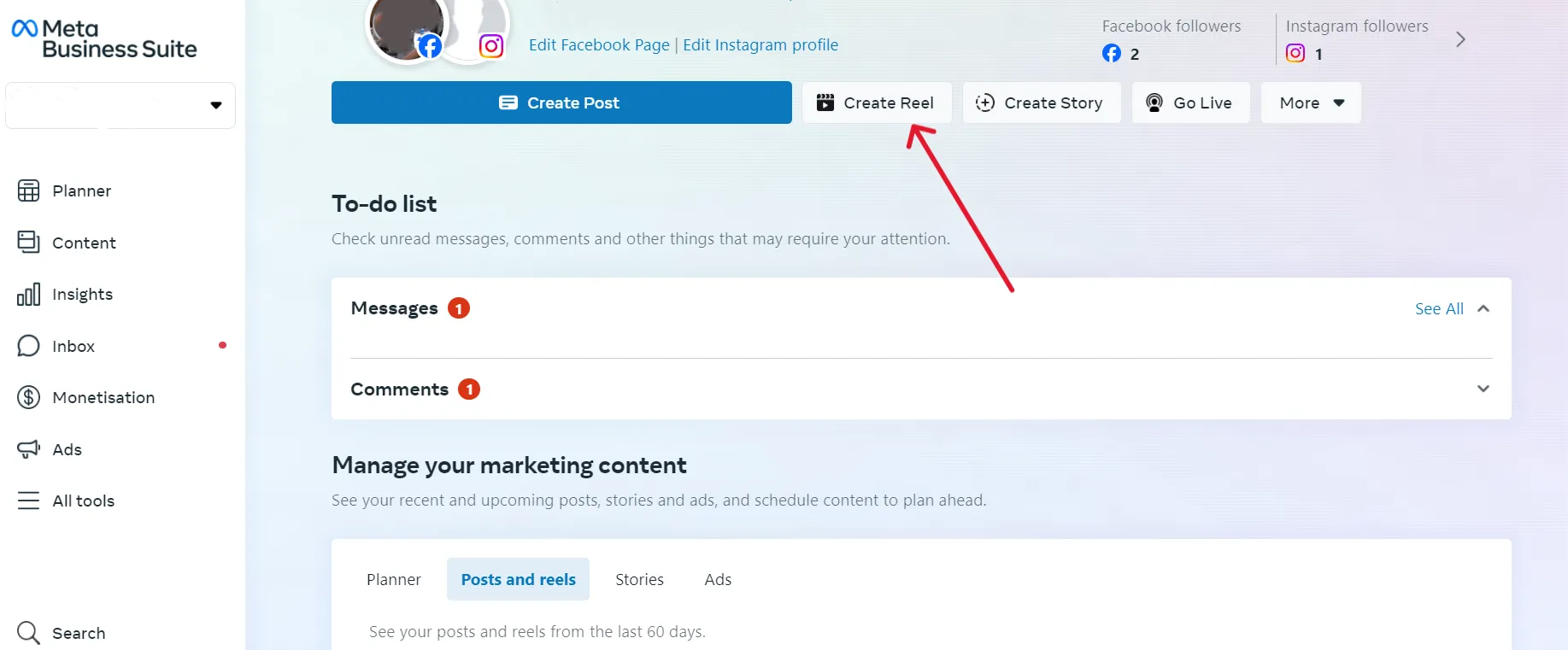 Create Reel Create Reel