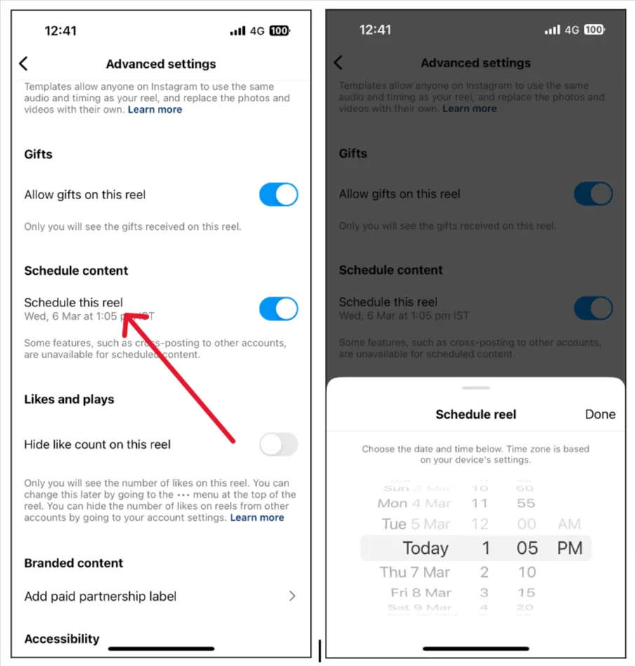 Schedule This Reel Schedule This Reel