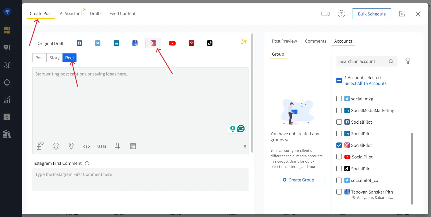 schedule your reel schedule your reel