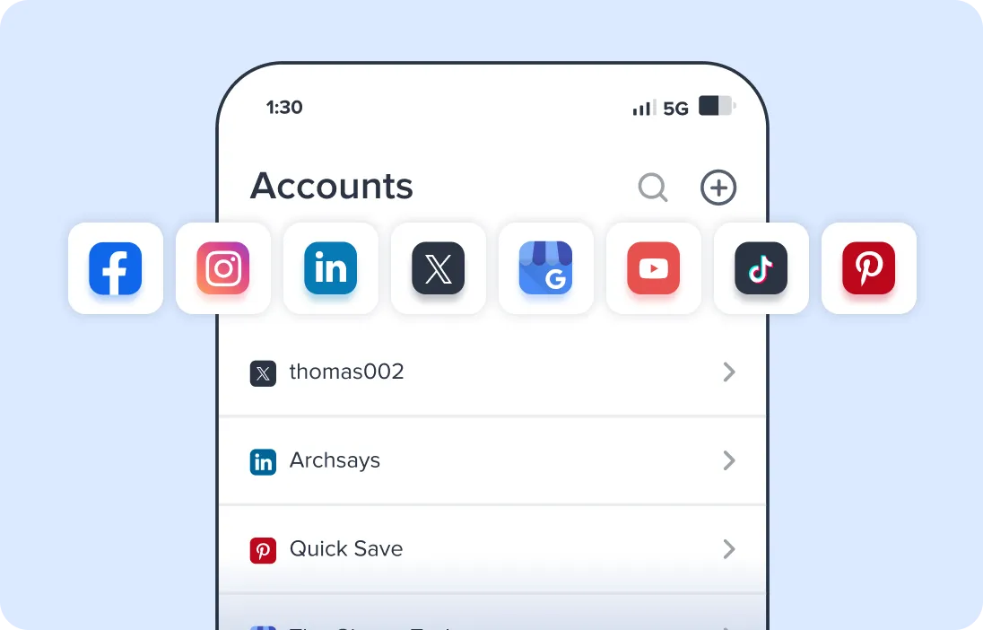 Managing Multiple Social Media accounts