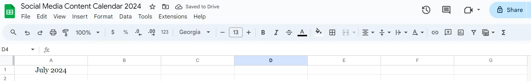 preparing your monthly visual calendar