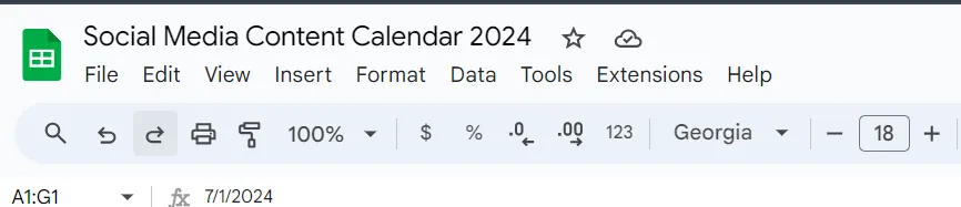 Create a New Google Sheet
