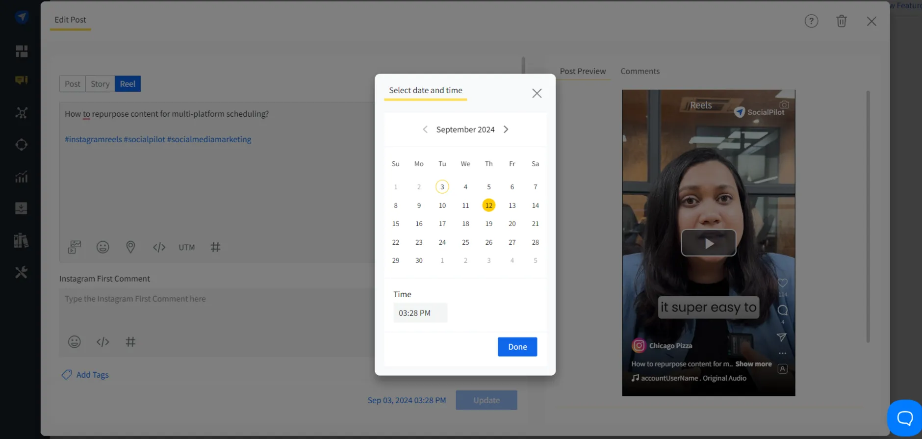 Find the reel you want to edit Find the reel you want to edit