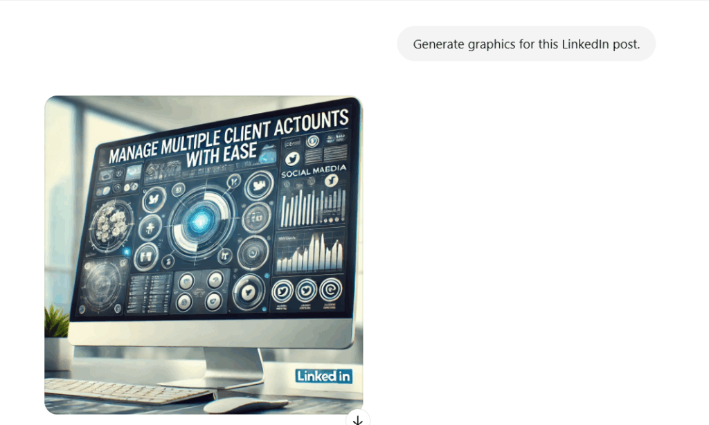 generate graphics with AI scheduler