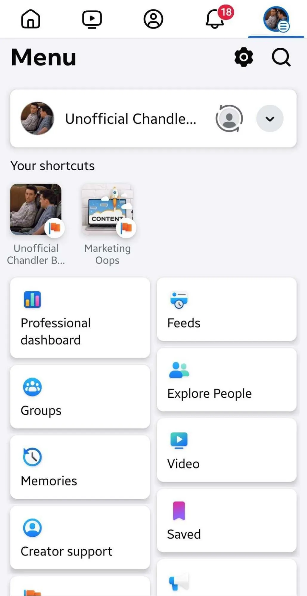 Log in to your Facebook account through phone