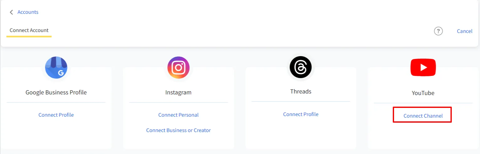 connect your channel connect your channel