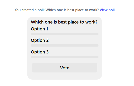 How to create a poll in Facebook Messenger group