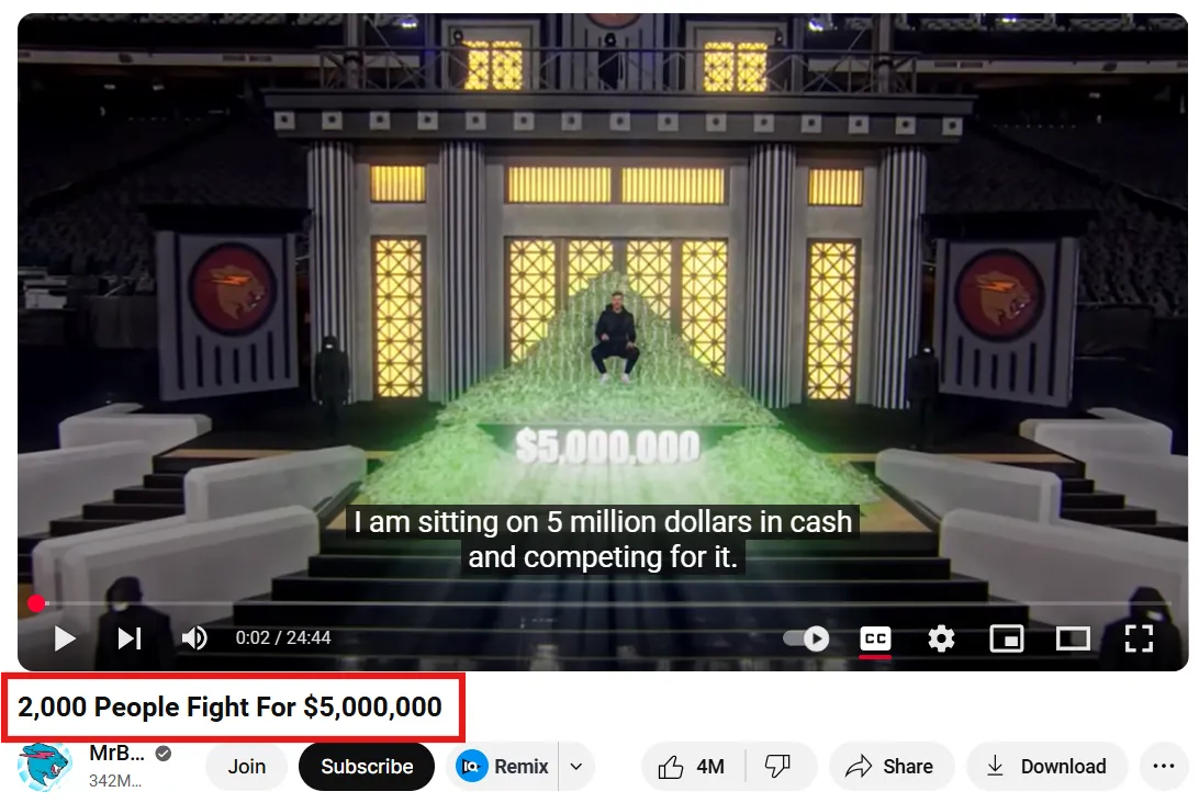 MrBeast YouTube Video