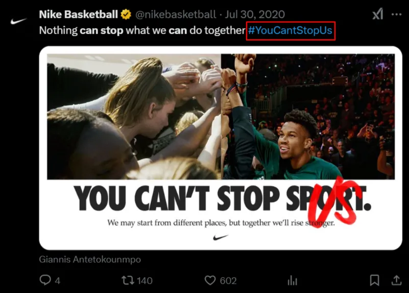 Nike you can't stop us campaign Nike you can't stop us campaign