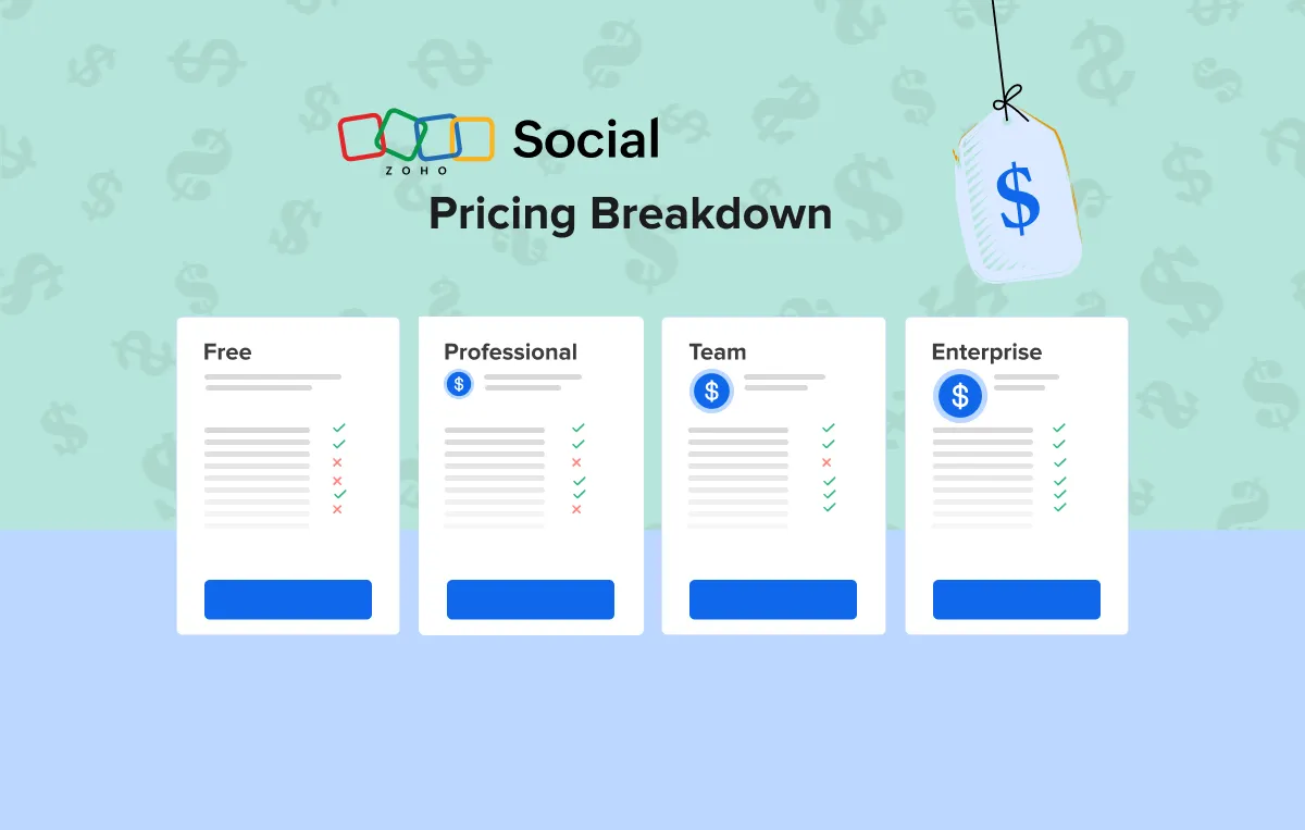 Zoho Social Pricing