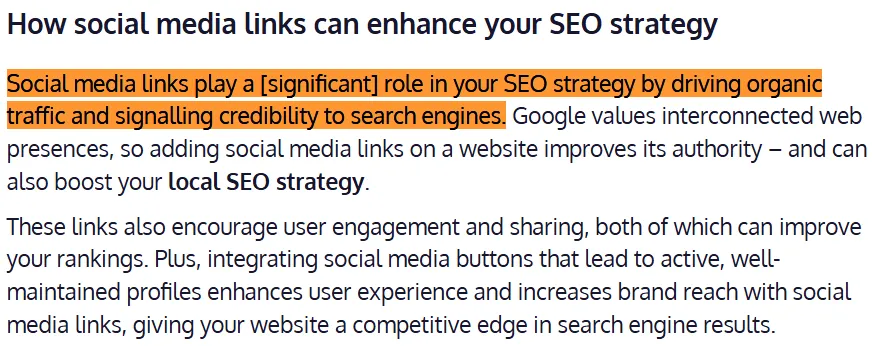 important of social backlinks