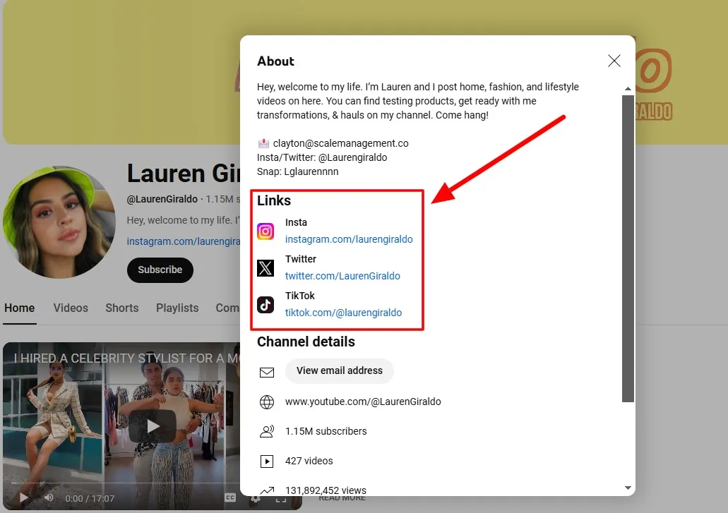 A famous influencer life on social platforms