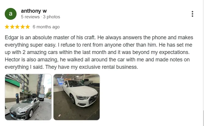 Customer Reviews on Google Business Profile