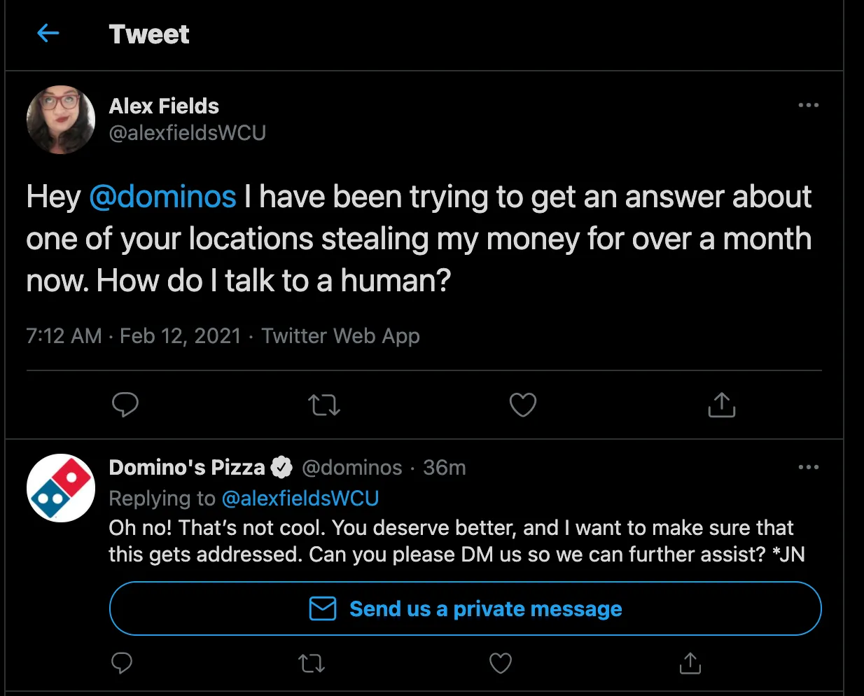 Customer Reviews on Twitter