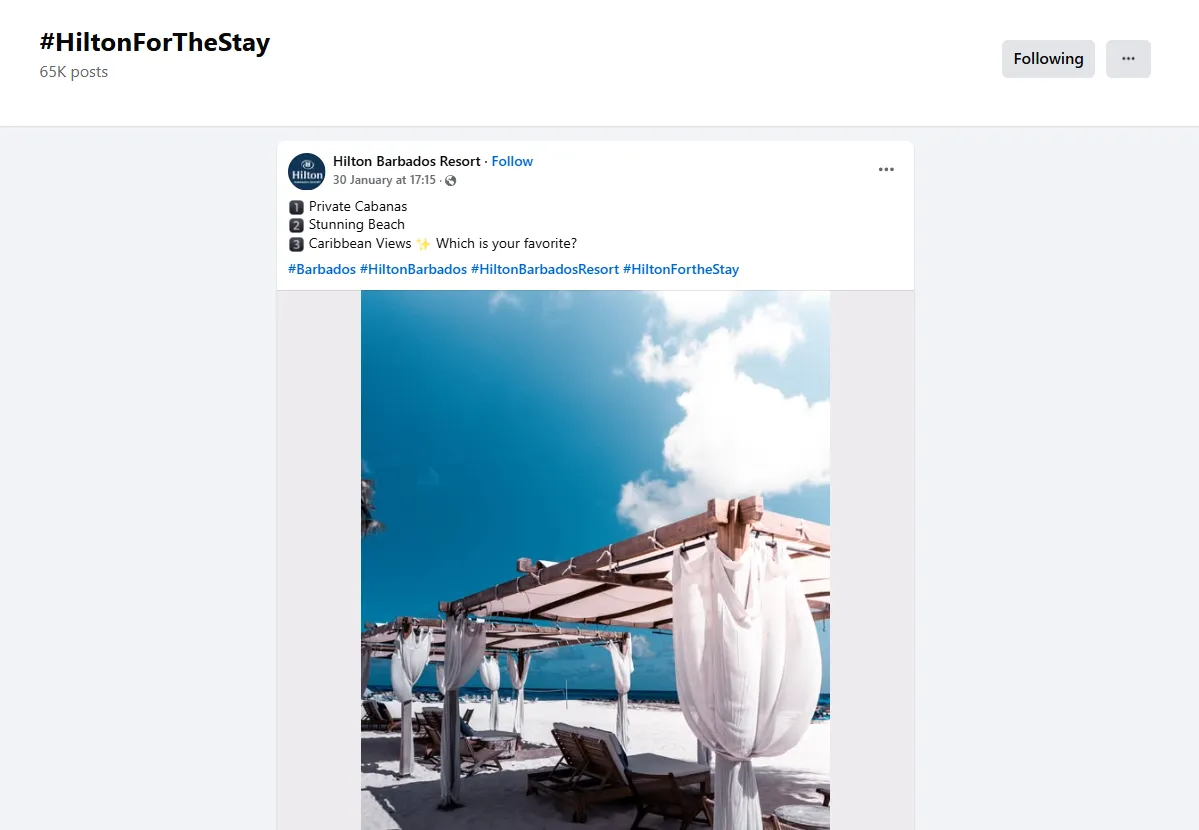 Customer hashtags to promote user-generated content