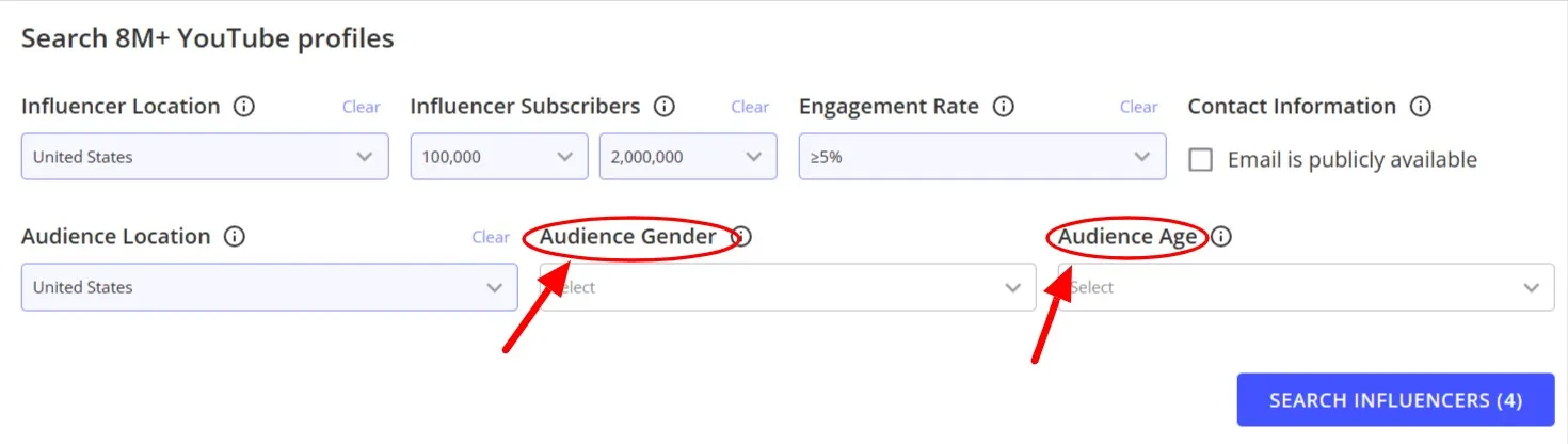 Demographic Search on tools