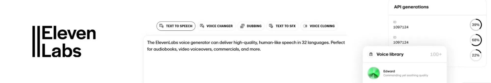 Eleven labs banner image Eleven labs banner image