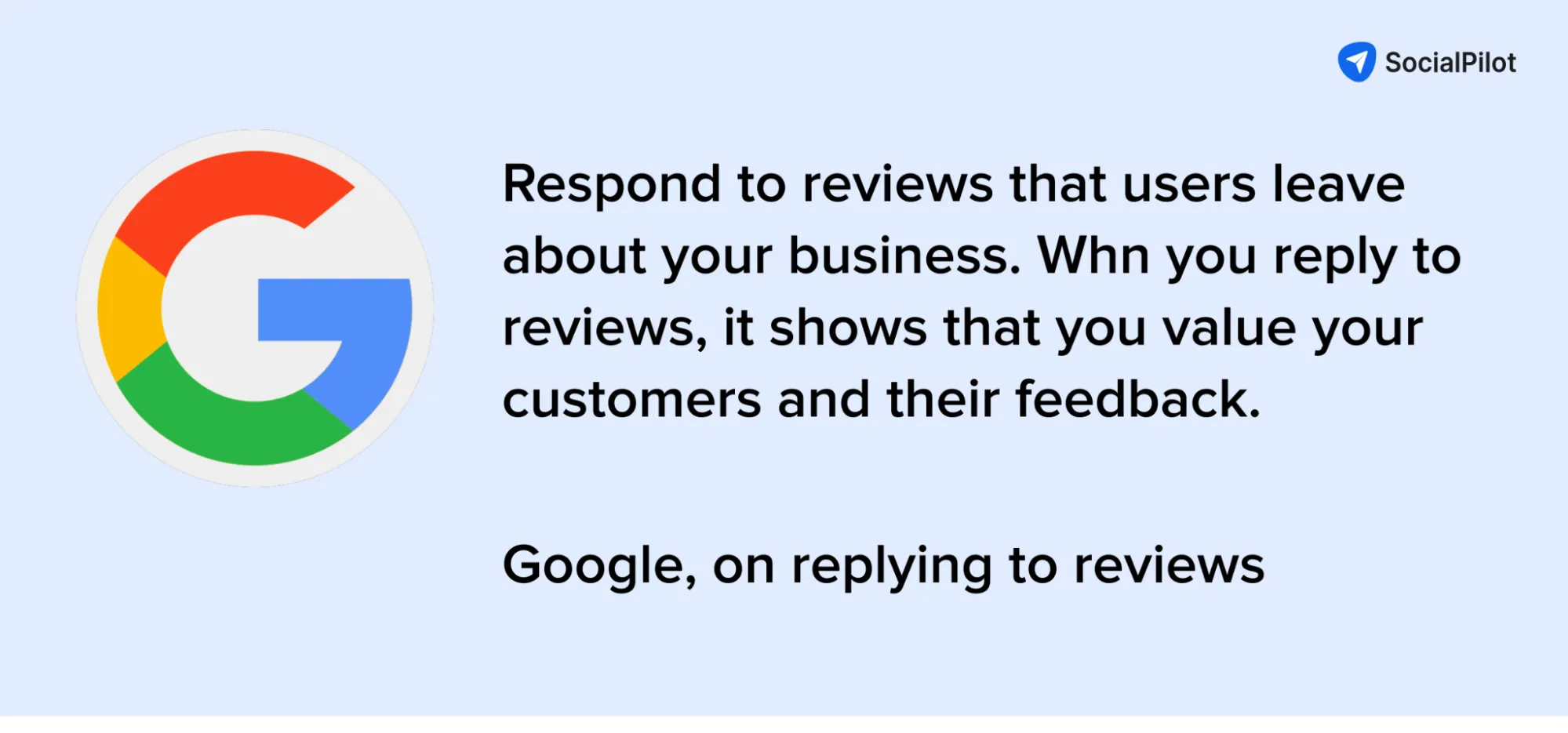 Google on replying to reviews
