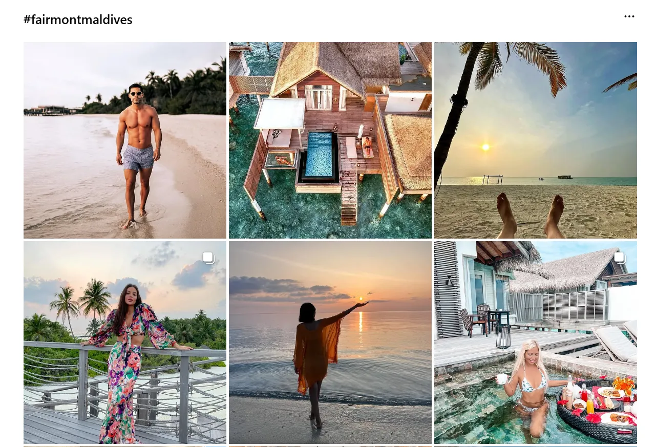 Hashtags for User-generated content