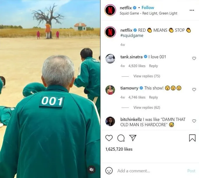 Hashtags in Instagram comments