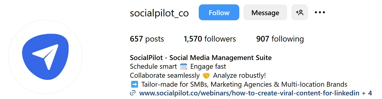 Instagram keyword insertion in handle example