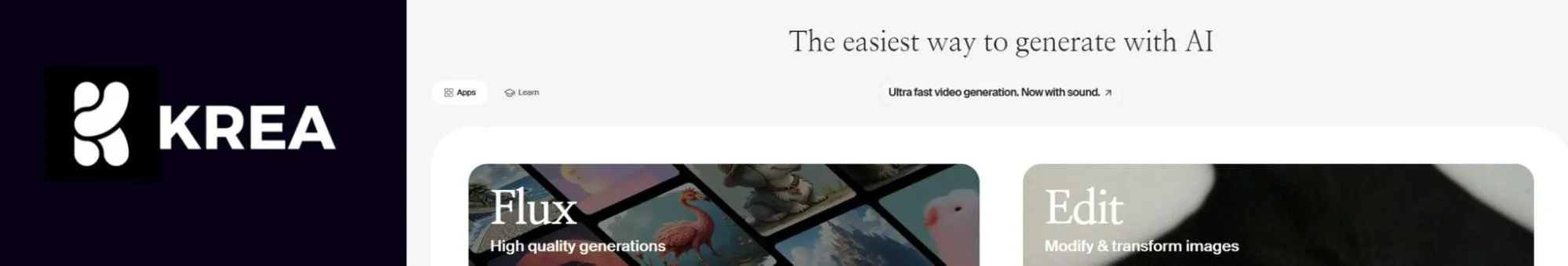 Krea Banner image Krea Banner image