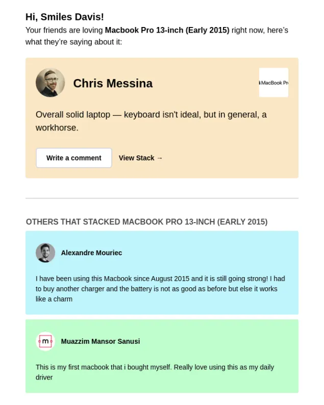 Leverage social media reviews for marketing