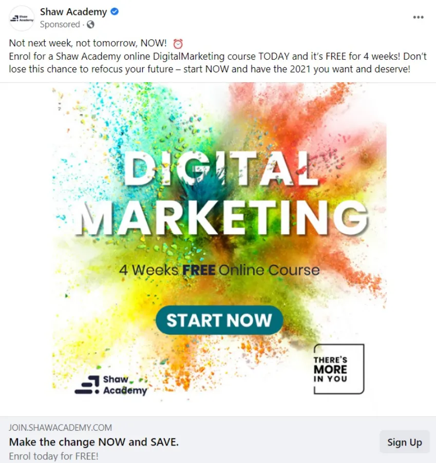 Perfect conversion stage post and ad