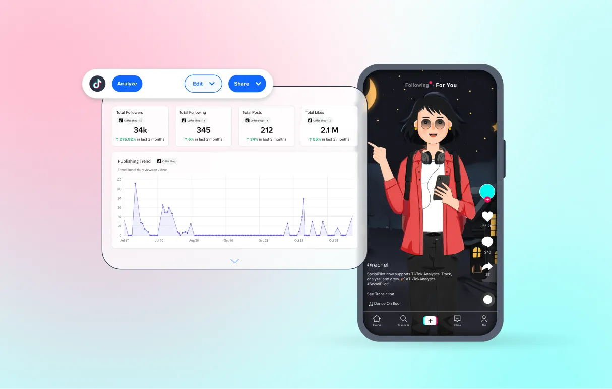 TikTok Analytics Now Available on SocialPilot