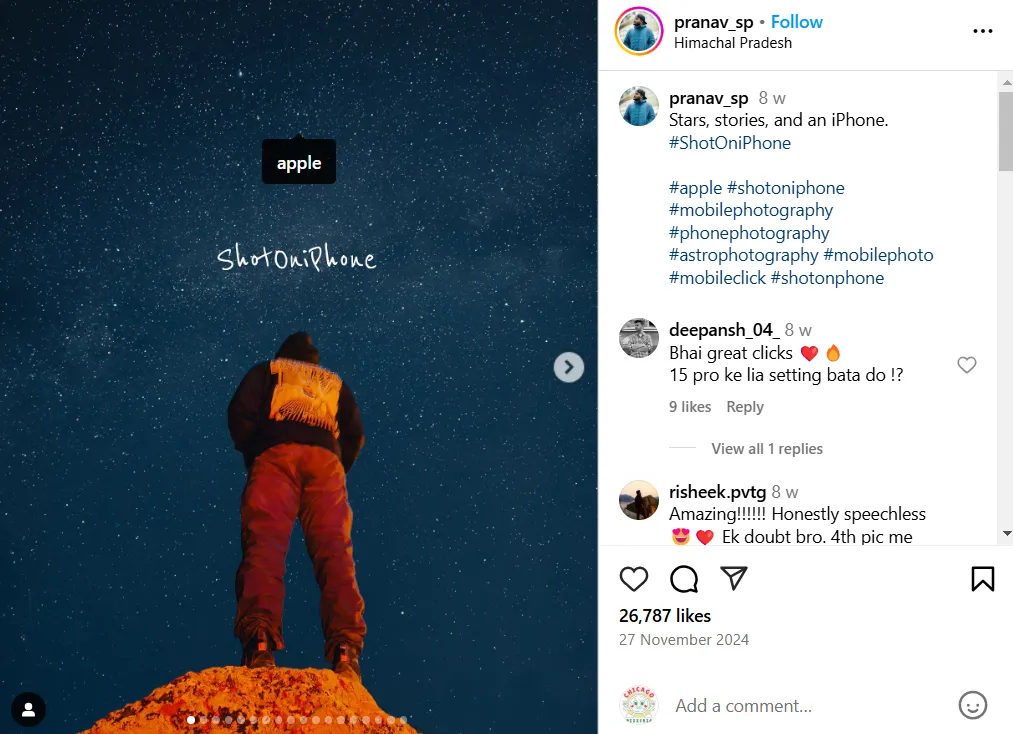 UGC campaign by Iphone