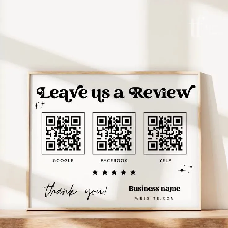 Use QR codes for collecting more honest feedback from real customers in review marketing