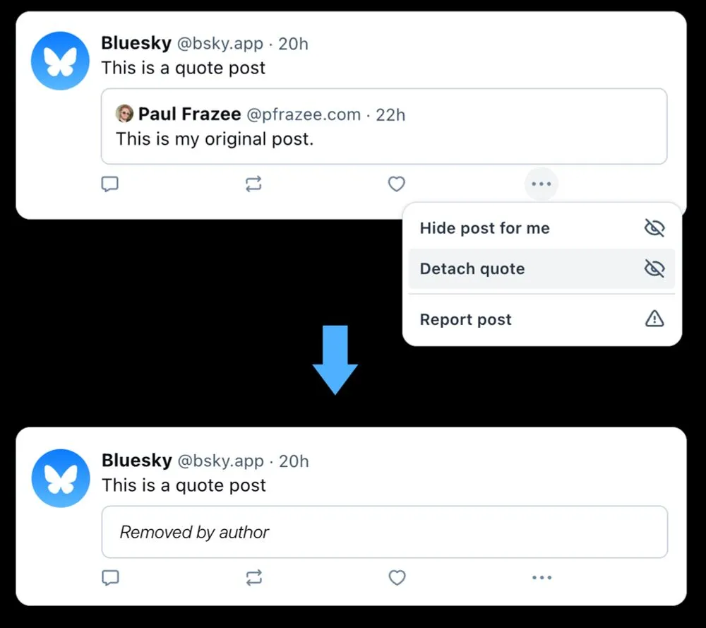 bluesky detach quote