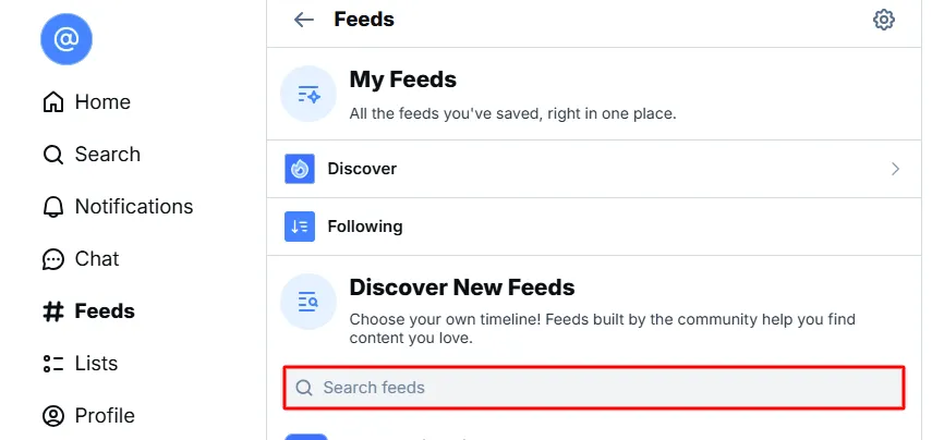 bluesky search feeds