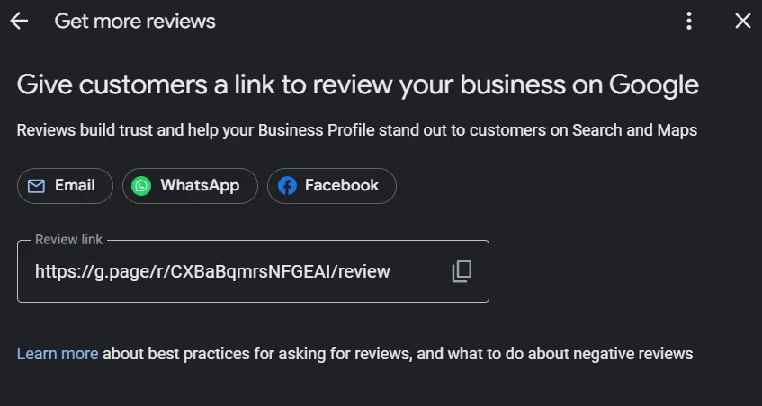copy google review link copy google review link