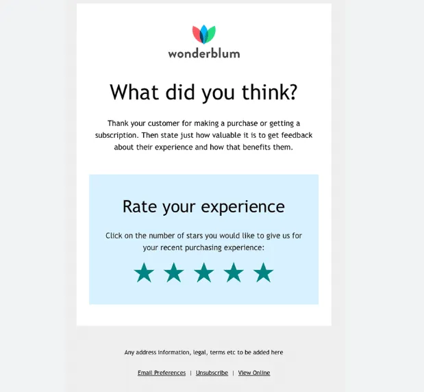 mobile-friendly review email template 