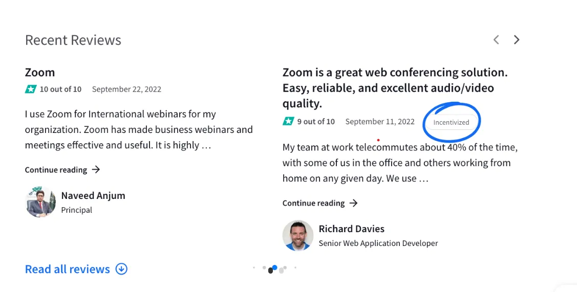 Be Transparent About Incentives Be Transparent About Incentives