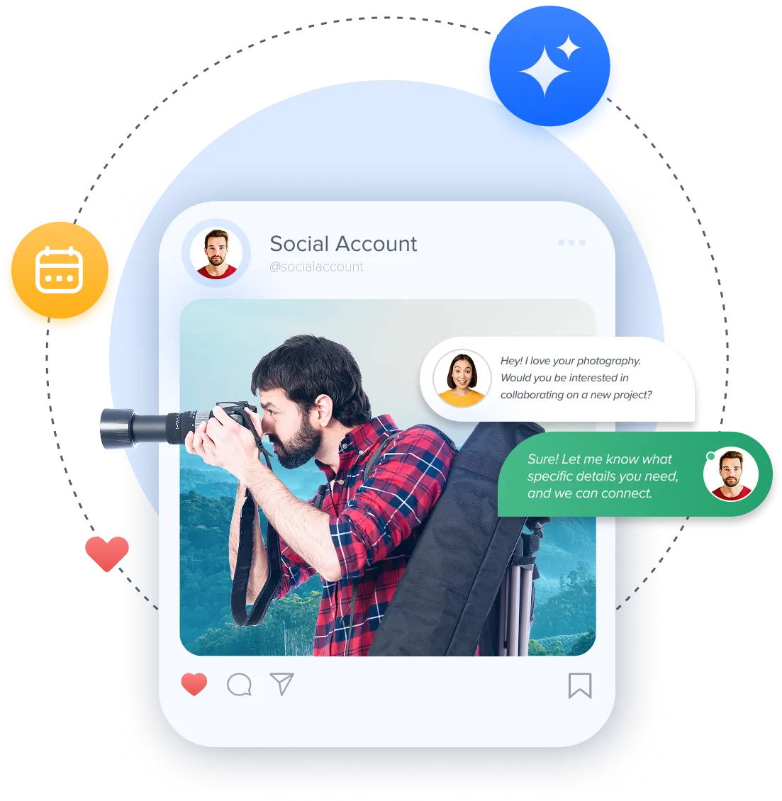 Social Media Working in Autofocus